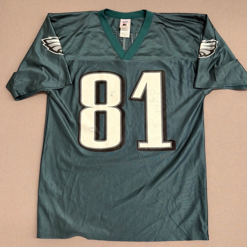 NFL Players Philadelphia Eagles Terrell Owens 81 Jersey Green Mens Medium M